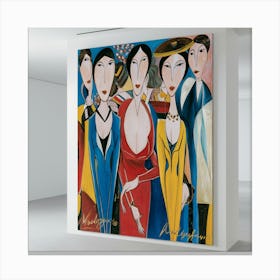 Group Of Women Canvas Print