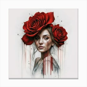 Red Roses 1 Canvas Print