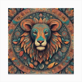 Lion Head 2 Canvas Print