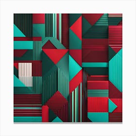 A Vibrant Abstract Composition Using Unconventional Colors, 256 Canvas Print