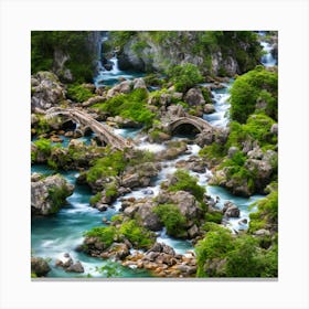 Plitvice Waterfalls Canvas Print