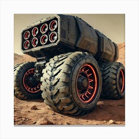 Mars Dominion Transit Rover Tires Canvas Print