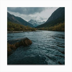 Mountain River Canvas Print