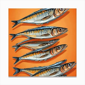 Sardines Art Prints (17) Canvas Print