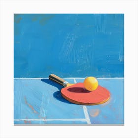 Ping Pong Paddle Table Tennis Canvas Print