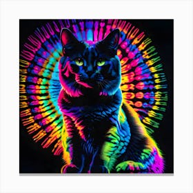 Trippy Cat Canvas Print