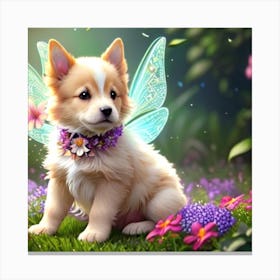 Fairy Puppy Canvas Print