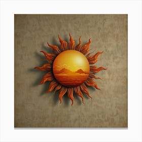 Sun Wall Art Canvas Print