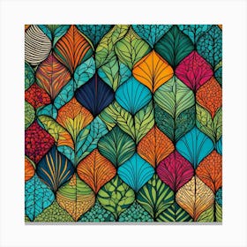 Colorful Leaves Canvas Print