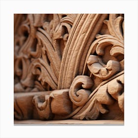 Carved Stone Detail Canvas Print