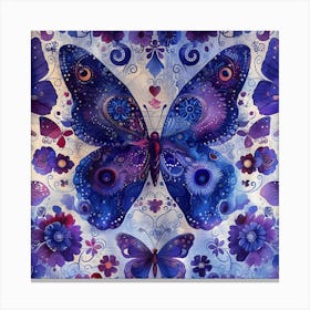 Blue Butterfly 9 Canvas Print