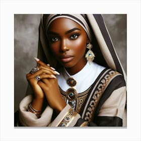 Muslim Woman 3 Canvas Print