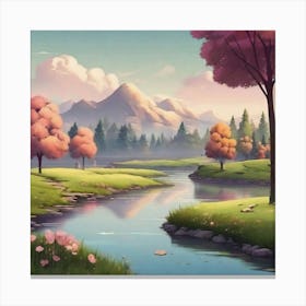 Landscape Painting 78 Canvas Print