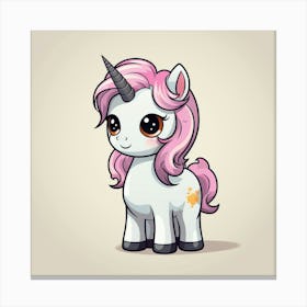 Cute Unicorn 823 Canvas Print