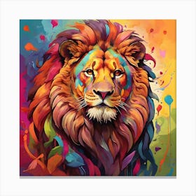 Lion Painting Canvas Print