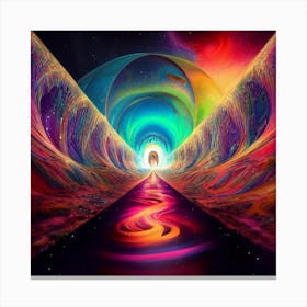 Psychedelic Tunnel Canvas Print