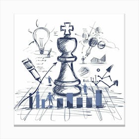 Chess King Canvas Print