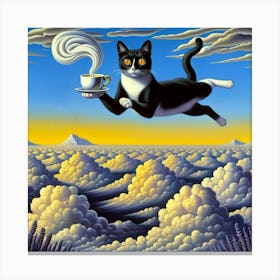 Cat In The Sky Canvas Print