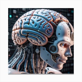 Artificial Intelligence Brain In Close Up 2023 11 04t115842 Canvas Print