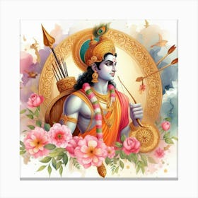 Lord Krishna Canvas Print