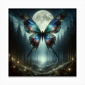 Butterfly In The Forest 27 Canvas Print