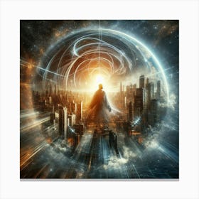 Futuristic Cityscape 4 Canvas Print