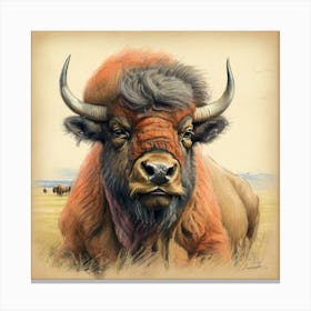 Bison 8 Canvas Print