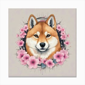 Shiba Inu 21 Canvas Print