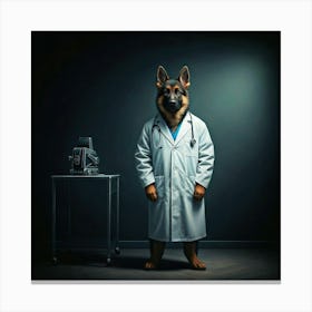 Doctor Dog Leinwandbild