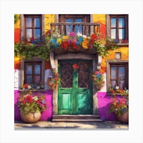 Colorful House Canvas Print