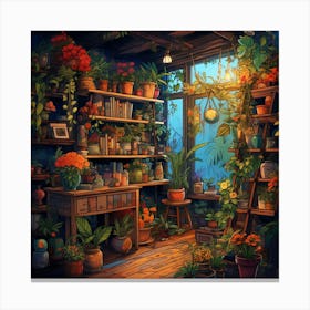 Room Full Of Plants Canvas Print