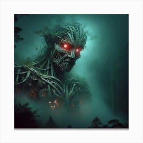 Colossus: Ancient Sentinel of the Misty Wilds. Canvas Print