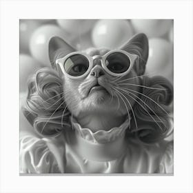 Cat in Style 1 Canvas Print