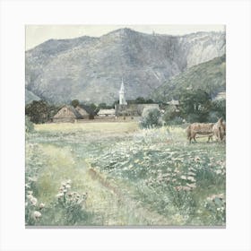 Village In The Mountains 1 Canvas Print