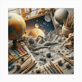 3d Art Canvas Print