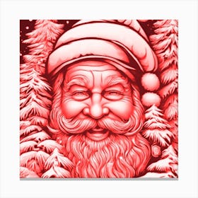 Santa Red Canvas Print