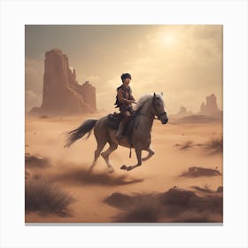 Middle Of The Desert Canvas Print