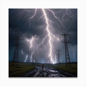 Electrical Storm Canvas Print