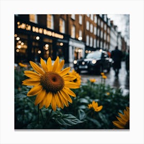 Flowers In London Photography (17) Canvas Print