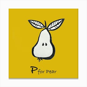 Pear 16x16 Canvas Print