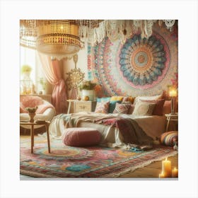 Bedroom Bohemian's design Canvas Print