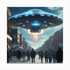 Alien Spaceship 3 Canvas Print