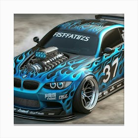 Bmw M3 Race Car Canvas Print
