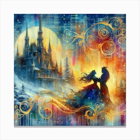 A Beauty And A Beast Dance 9 Canvas Print