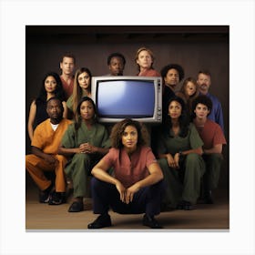 Orange Is The New Black Canvas Print