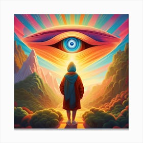 Eye Of God Pop Art enlightenment Canvas Print