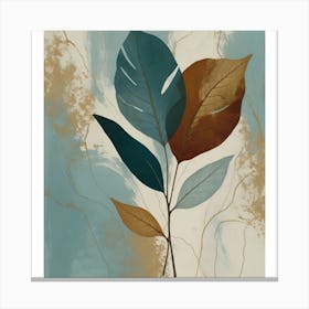 Abstract Leaves Canvas Print