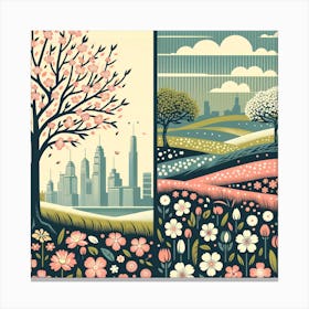 Spring In The City Canvas Print