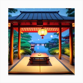 Picturesque Oasis Canvas Print