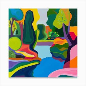 Abstract Park Collection Parc De La Vilette Paris 3 Canvas Print